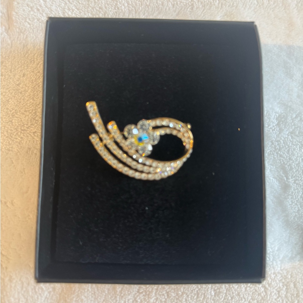 Elegant Gold and Silver Women's Broche